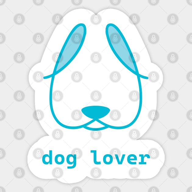 Lover of Dogs Sticker by Laura Contarino